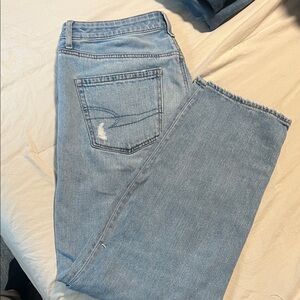 American Eagle Outfitters Light Blue Straight Leg Jeans